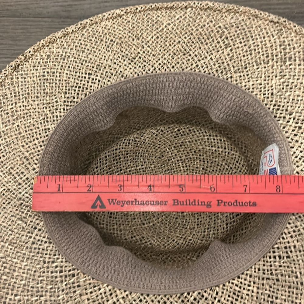 Vintage P label straw panama hat very good condition - Picture 11 of 13